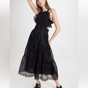 Sea Blaine Eyelet Apron Dress